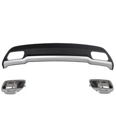 Suitable for MERCEDES W176 (2012-2018) A-Class AMG Sport Pack Rear Diffuser & Exhaust Tips Tailpipe Package Suitable for MERCEDES W176 (2012-2018) A-Class AMG Sport Pack Rear Diffuser & Exhaust Tips Tailpipe Package