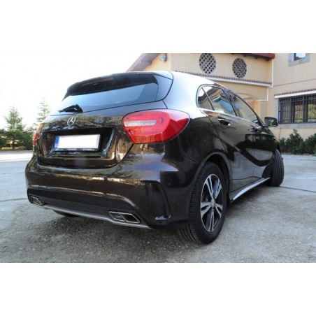 Suitable for MERCEDES W176 (2012-up) A-Class AMG Sport Pack Rear Diffuser & Exhaust Tips Tailpipe Package Black Suitable for MERCEDES W176 (2012-up) A-Class AMG Sport Pack Rear Diffuser & Exhaust Tips Tailpipe Package Black