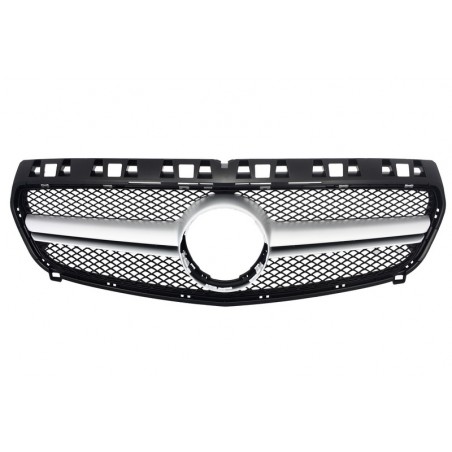 Central Grille suitable for MERCEDES Benz A-Class W176 (2012-2015) A45 AMG Design Silver Central Grille suitable for MERCEDES Benz A-Class W176 (2012-2015) A45 AMG Design Silver