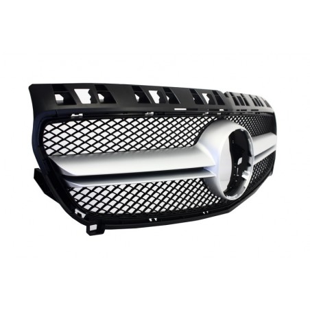 Central Grille suitable for MERCEDES Benz A-Class W176 (2012-2015) A45 AMG Design Silver Central Grille suitable for MERCEDES Benz A-Class W176 (2012-2015) A45 AMG Design Silver