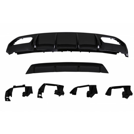 Suitable for MERCEDES W176 A-Class (2012-2018) AMG A45 Facelift Valance Rear Diffuser Black Edition Suitable for MERCEDES W176 A-Class (2012-2018) AMG A45 Facelift Valance Rear Diffuser Black Edition
