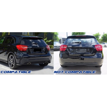 Suitable for MERCEDES W176 A-Class (2012-2018) AMG A45 Facelift Valance Rear Diffuser Black Edition Suitable for MERCEDES W176 A-Class (2012-2018) AMG A45 Facelift Valance Rear Diffuser Black Edition