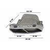 Rear Bumper suitable for MERCEDES A-Class W176 (2012-2018) A45 AMG Design Rear Bumper suitable for MERCEDES A-Class W176 (2012-2018) A45 AMG Design
