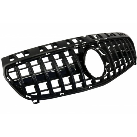 Central Grille suitable for MERCEDES Benz A-Class W176 (2012-08.2015) A45 GT-R Panamericana Design All Black Central Grille suitable for MERCEDES Benz A-Class W176 (2012-08.2015) A45 GT-R Panamericana Design All Black