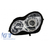 Angel Eyes Headlights suitable for MERCEDES W203 C-Class (2000-2007) Angel Eyes Headlights suitable for MERCEDES W203 C-Class (2000-2007)