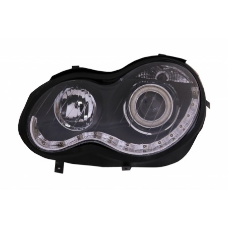Suitable for MERCEDES W203 C-Class (2000-2007) Angel Eyes Headlights Left Side Black Suitable for MERCEDES W203 C-Class (2000-2007) Angel Eyes Headlights Left Side Black