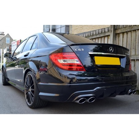 Suitable for MERCEDES C-class C204 W204 2012-up C63 AMG Sport Rear Bumper Valance Diffuser Limousine Coupe Carbon Design