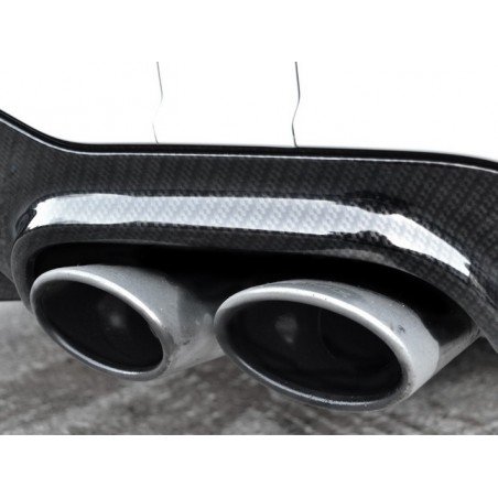 Suitable for MERCEDES C-class C204 W204 2012-up C63 AMG Sport Rear Bumper Valance Diffuser Limousine Coupe Carbon Design