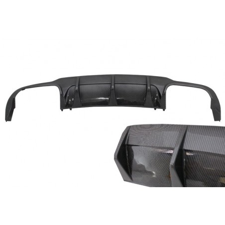 Suitable for MERCEDES C-class C204 W204 2012-up C63 AMG Sport Rear Bumper Valance Diffuser Limousine Coupe Carbon Design