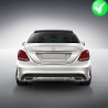 Suitable for MERCEDES W205 S205 2014+ C-Class AMG C63 Sport Pack Rear Diffuser & Exhaust Tips Tailpipe Night Package Black Editi Suitable for MERCEDES W205 S205 2014+ C-Class AMG C63 Sport Pack Rear Diffuser & Exhaust Tips Tailpipe Night Package Black Editi
