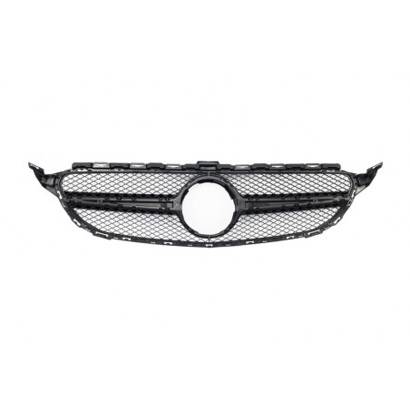 Front Grille suitable for MERCEDES Benz C-Class W205 S205 C205 A205 (2014-up) AMG C63 Design Black Front Grille suitable for MERCEDES Benz C-Class W205 S205 C205 A205 (2014-up) AMG C63 Design Black