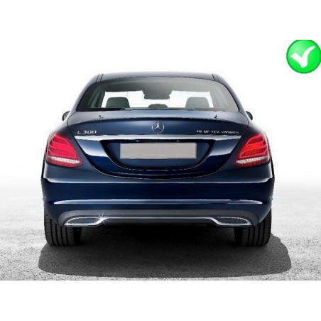 Rear Bumper Diffuser Mercedes C-Class W205 S205 (2014-2018) AMG C63 Look Shadow Black suitable for Standard Bumper Rear Bumper Diffuser Mercedes C-Class W205 S205 (2014-2018) AMG C63 Look Shadow Black suitable for Standard Bumper