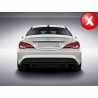 Suitable for MERCEDES W117 CLA (2013-up) AMG Sport Pack Rear Diffuser & Exhaust Tips Tailpipe Package Black Suitable for MERCEDES W117 CLA (2013-up) AMG Sport Pack Rear Diffuser & Exhaust Tips Tailpipe Package Black