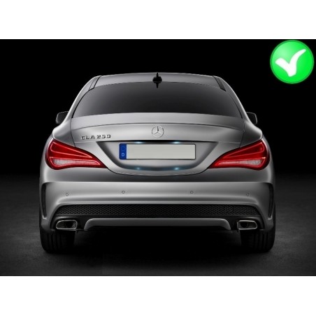 Rear Diffuser suitable for Mercedes W117 CLA 2013-up AMG Sport Pack Exhaust Tips Rear Diffuser suitable for Mercedes W117 CLA 2013-up AMG Sport Pack Exhaust Tips
