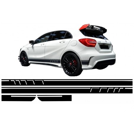 Side Decals Sticker Vinyl Matte Black suitable for MERCEDES Benz CLA W117 C117 X117 (2013-2016) A Class W176 (2012-up) 45 AMG De Side Decals Sticker Vinyl Matte Black suitable for MERCEDES Benz CLA W117 C117 X117 (2013-2016) A Class W176 (2012-up) 45 AMG De