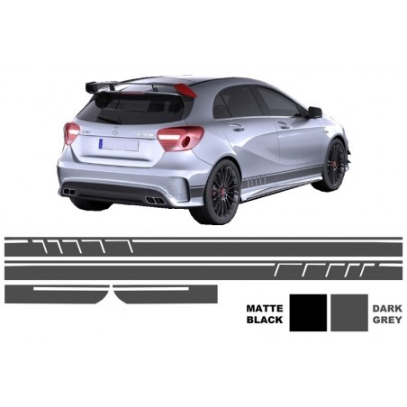 Side Decals Sticker Vinyl Dark Grey suitable for MERCEDES Benz CLA W117 C117 X117 (2013-2016) A Class W176 (2012-up) 45 AMG Desi Side Decals Sticker Vinyl Dark Grey suitable for MERCEDES Benz CLA W117 C117 X117 (2013-2016) A Class W176 (2012-up) 45 AMG Desi