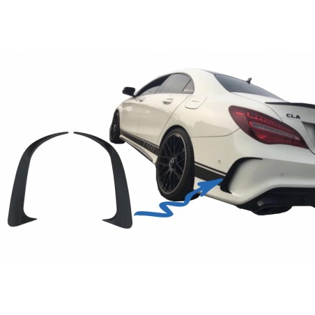 Rear Bumper Splitters Fins Side Vent Canards suitable for MERCEDES Benz CLA W117 C117 X117 (2013-2018) CLA45 AMG Design Rear Bumper Splitters Fins Side Vent Canards suitable for MERCEDES Benz CLA W117 C117 X117 (2013-2018) CLA45 AMG Design