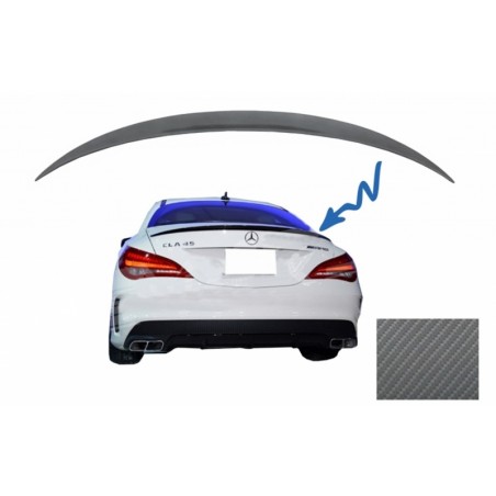 Trunk Boot Lid Spoiler suitable for MERCEDES CLA C117 W117 (2013-2018) AMG Design Carbon Film Trunk Boot Lid Spoiler suitable for MERCEDES CLA C117 W117 (2013-2018) AMG Design Carbon Film
