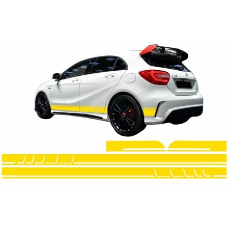 Side Decals Sticker Vinyl Matte Yellow suitable for MERCEDES Benz CLA W117 C117 X117 (2013-2016) A Class W176 (2012-up) 45 AMG D Side Decals Sticker Vinyl Matte Yellow suitable for MERCEDES Benz CLA W117 C117 X117 (2013-2016) A Class W176 (2012-up) 45 AMG D
