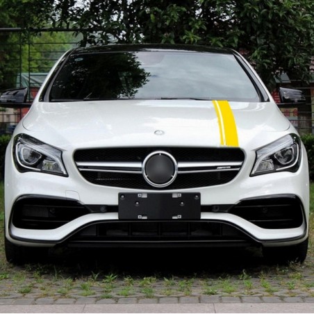 Set Sticker Matte Yellow Upper Bonnet Roof & Tailgate suitable for MERCEDES Benz CLA W117 C117 X117 (2013-2016) A Class W176 (20