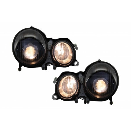 Headlights suitable for Mercedes E-Class W210 (1999-2003) Black