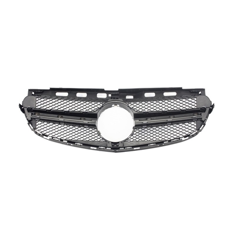 Front Grille Central Grille suitable for MERCEDES Benz E Class W212 (2013-2016) Facelift Look Silver