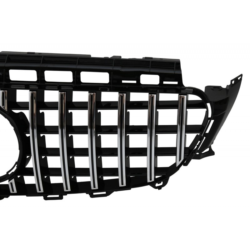 Central Grille suitable for MERCEDES Benz E-Class W213 S213 C238 (2016+) GT-R Panamericana Design With 360 Camera
