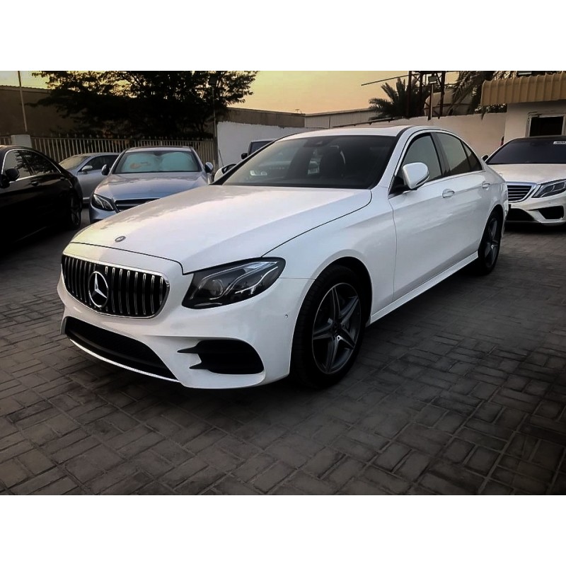 Central Grille suitable for MERCEDES Benz E-Class W213 S213 C238 (2016+) GT-R Panamericana Design With 360 Camera