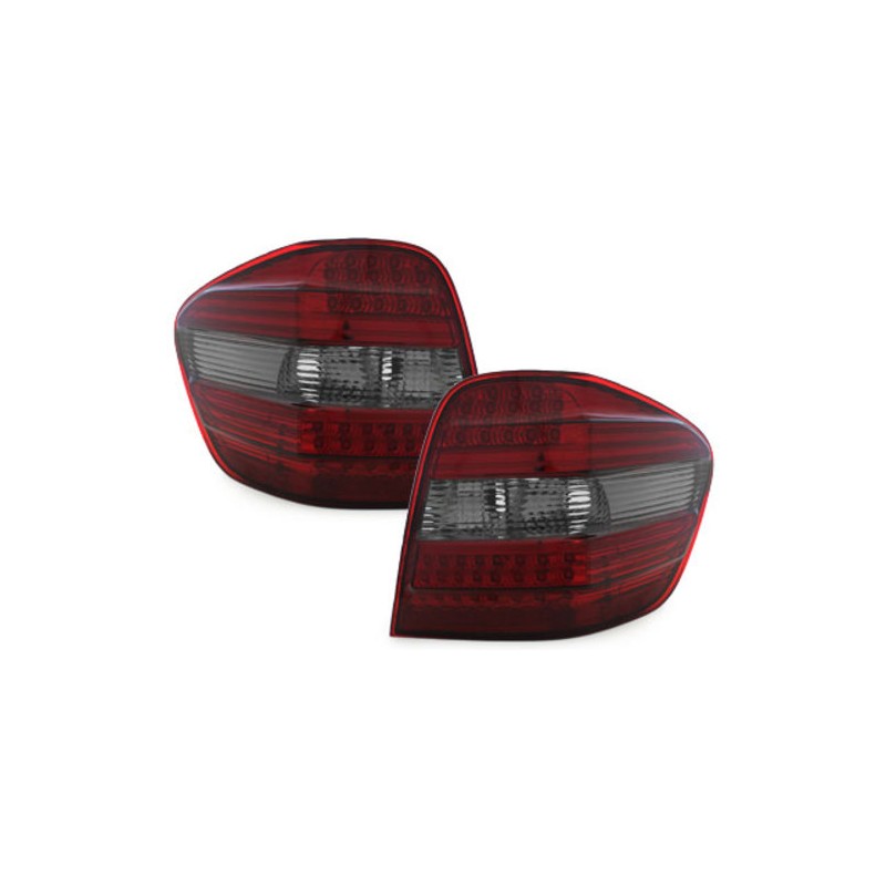 LED taillights suitable for MERCEDES Benz M-Klasse 05+ _ red/crystal