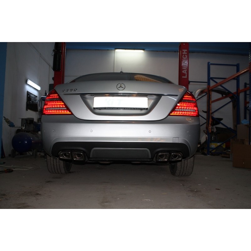 LED Taillights suitable for MERCEDES Benz S-Class W221 (2005-2009) Limousine Red Cristal Facelift Look