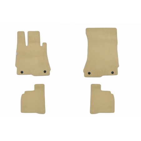 Floor mat Carpet beige suitable for MERCEDES S-Klasse (W221L) long 09/2005-06/2013