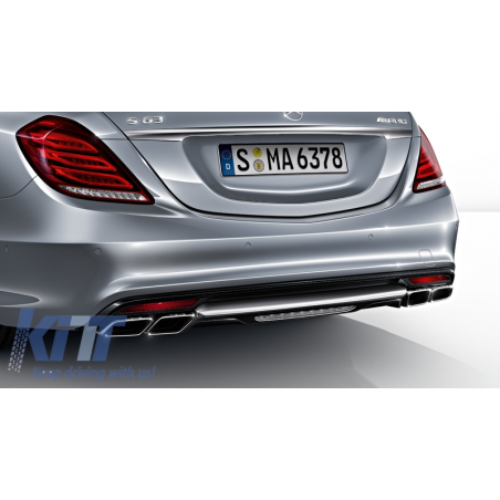 Exhaust Muffler Tips suitable for MERCEDES Benz S-Class W222 E-Class W212 S212 Facelift CLS W218 SL-Class R231 E63 S63 SL65 A-De