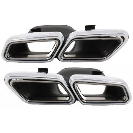 Exhaust Muffler Tips suitable for MERCEDES Benz S-Class W222 E-Class W212 S212 Facelift CLS W218 SL-Class R231 E63 S63 SL65 A-De