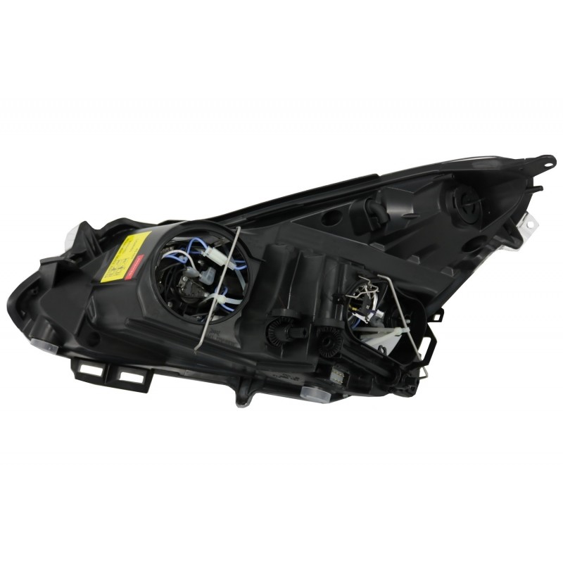 Headlights Angel Eyes 2 Halo Rims suitable for OPEL Corsa D (2006-2014) RHD & LHD Black