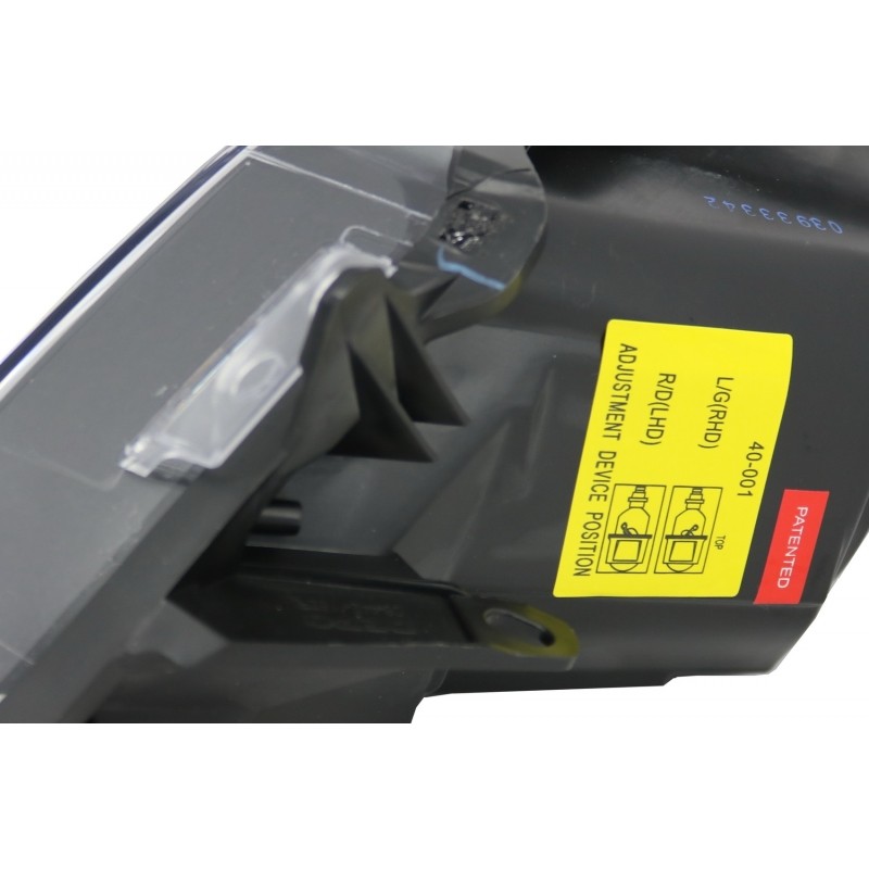 Headlights Angel Eyes 2 Halo Rims suitable for OPEL Corsa D (2006-2014) RHD & LHD Black