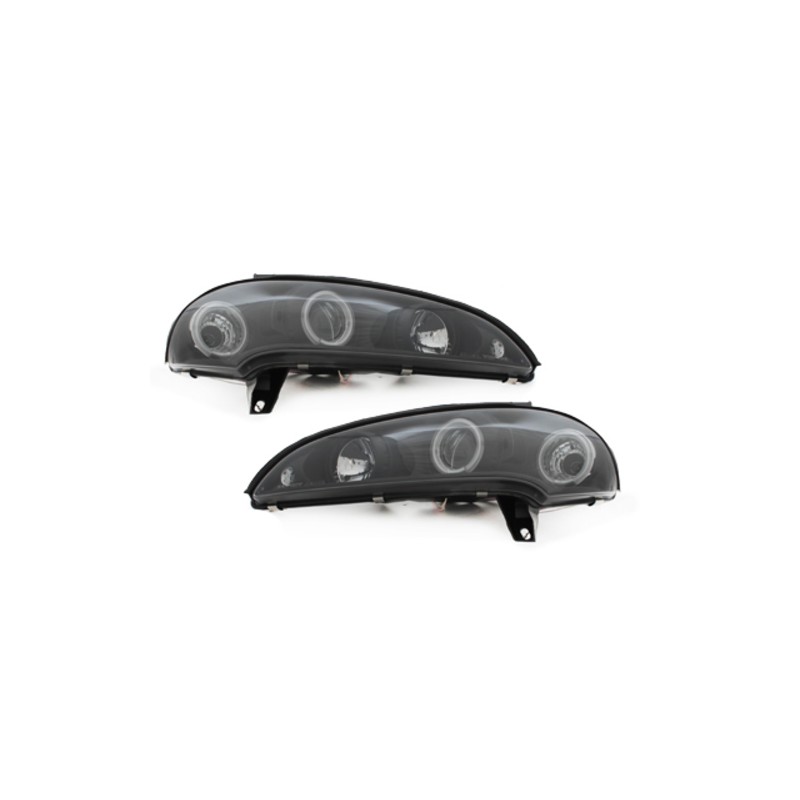 headlights suitable for OPEL Tigra 94-00_2 CCFL halo rims_black