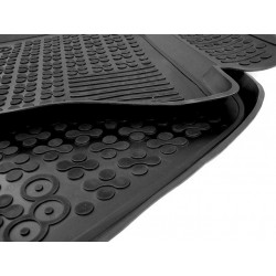 Floor mat Rubber Black SEAT Leon 1P 2005-2013, suitable for SKODA Octavia II 2004-2013, Octavia II Tour 2010+ Golf 5, Golf 6 200