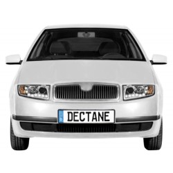 DAYLINE headlights suitable for SKODA Fabia 99-07 _ drl-optic _ chrome