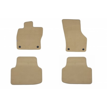 Floor mat Carpet beige suitable for SKODA Octavia III Limousine 02/2013, Kombi 05/2013, Octavia Scout 10/2014