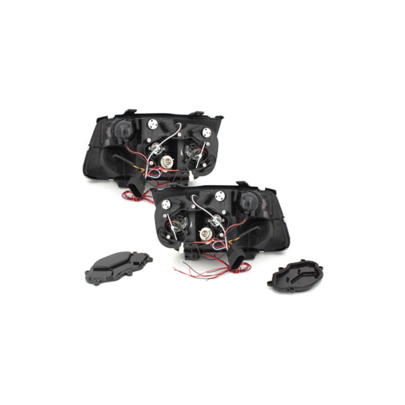 headlights suitable for VW Bora 98-05 _ 2 halo rims