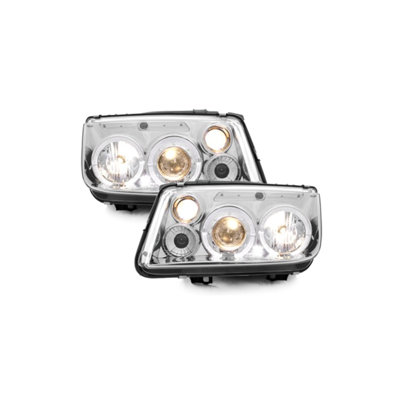 headlights suitable for VW Bora 98-05 _ 2 halo rims