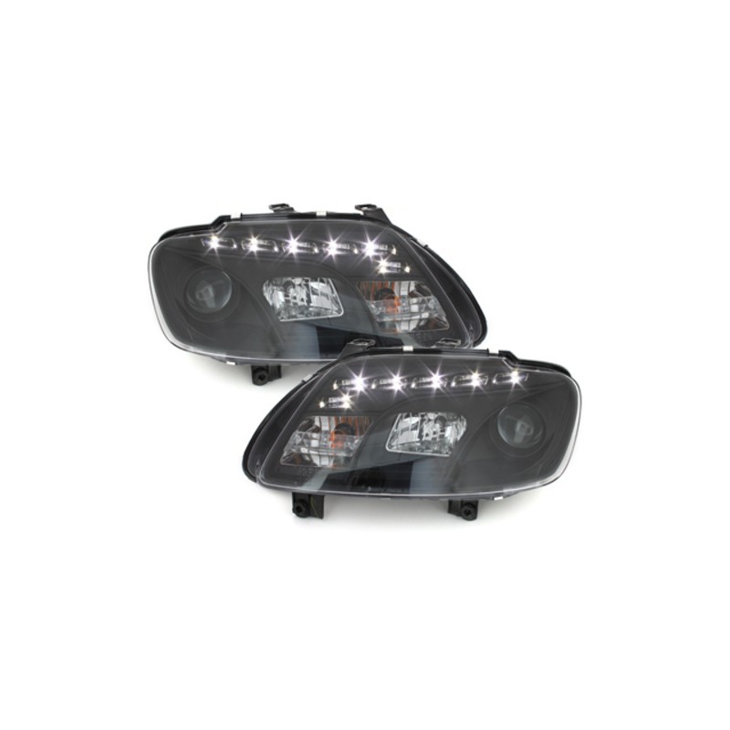 DAYLINE Headlights LED DRL suitable for VW Touran 1T (2003-2006) suitable for VW Caddy 2K (2003-2010)