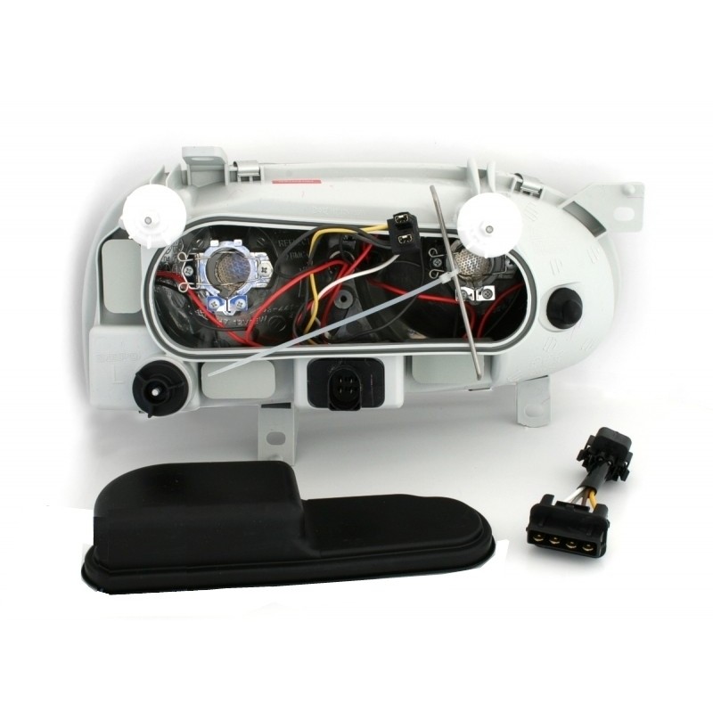 Headlights Angel Eyes suitable for VW Golf 3 III (1992-1998) Chrome