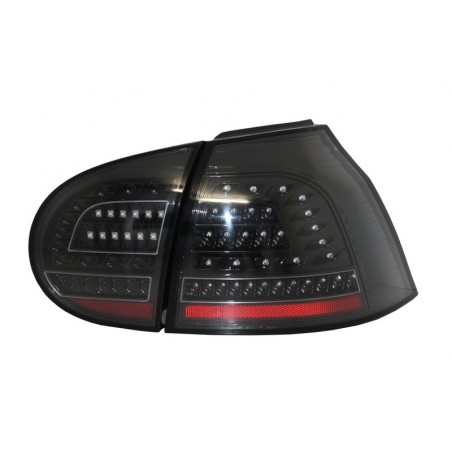 Full Led Taillights suitable for VW Golf V 5 Left Hand Drive (2004-2009) Black Urban Style