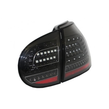 Full Led Taillights suitable for VW Golf V 5 Left Hand Drive (2004-2009) Black Urban Style