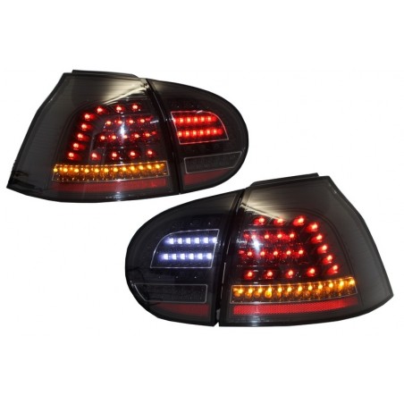 Full Led Taillights suitable for VW Golf V 5 Left Hand Drive (2004-2009) Black Urban Style