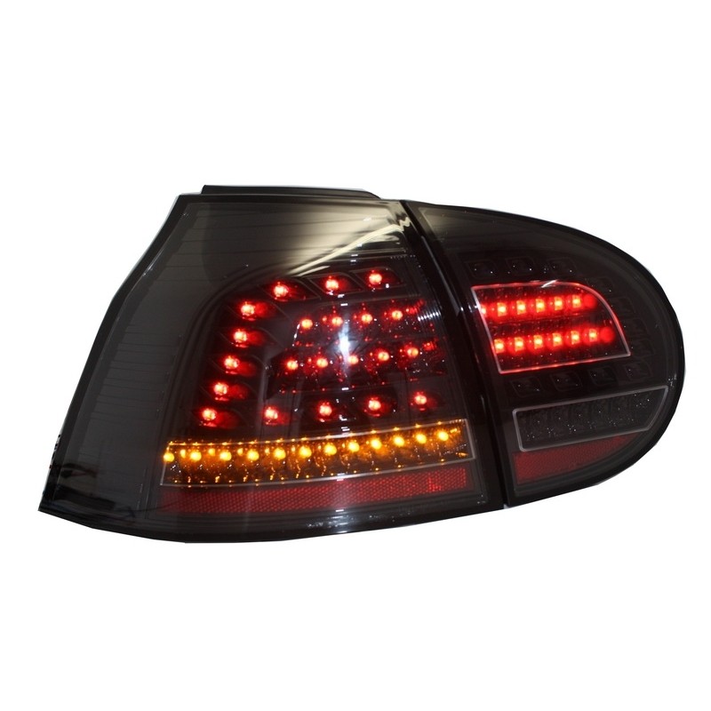Full Led Taillights suitable for VW Golf V 5 Left Hand Drive (2004-2009) Black Urban Style