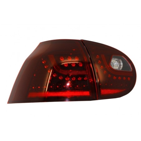 Led Taillights  suitable for VW Golf V 5 Left Hand Drive (2004-2009) Cherry Red Urban Style