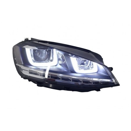 Kit Phares 3D LED pour VW Golf 7 avec clignotants séquentiels dynamiques