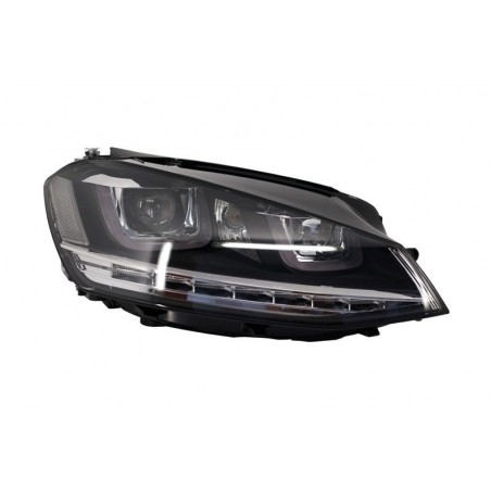 Kit Phares 3D LED pour VW Golf 7 avec clignotants séquentiels dynamiques